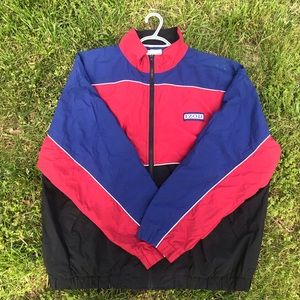 Old school izod windbreak zip up
